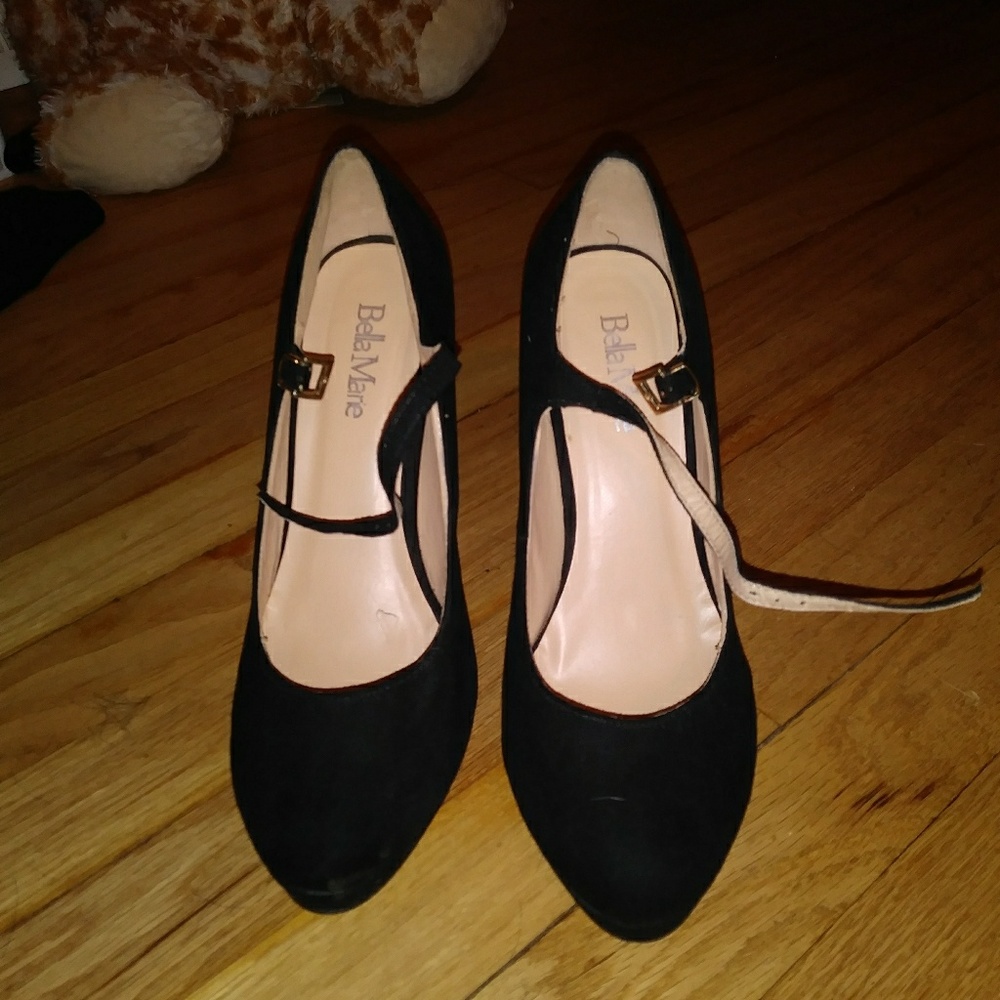 Bella Marie suede heels